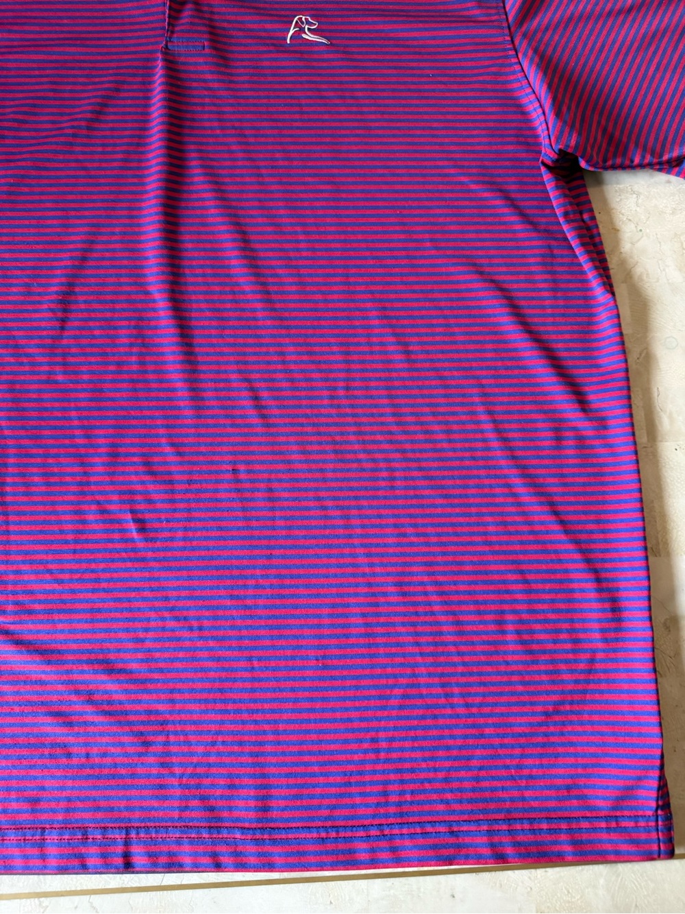Rhoback The Birdie Stripe Men’s Short Sleeve Polo - Picture 7 of 11